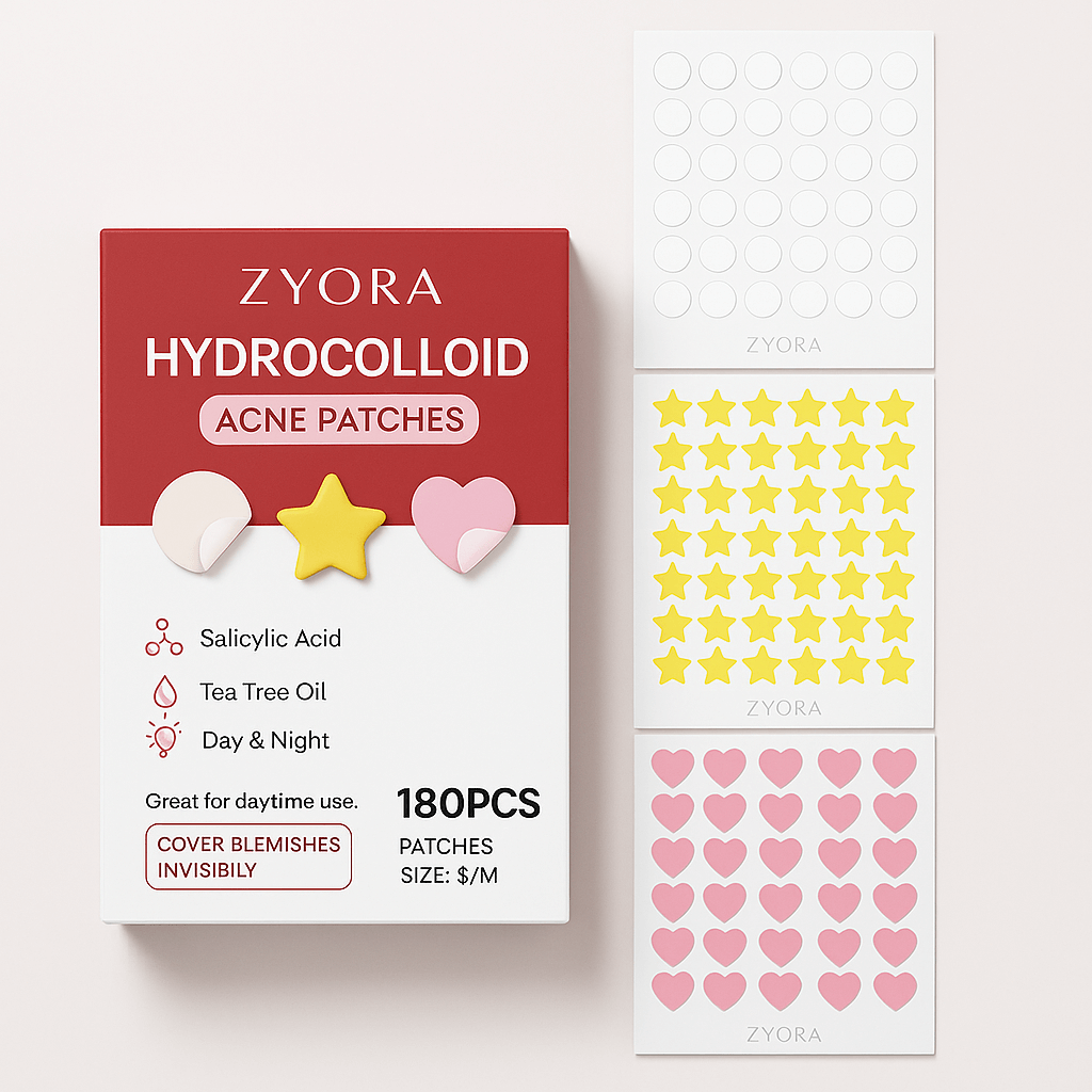 ZYORA Hydrocolloid Acne Patches β 360PCS Invisible Care