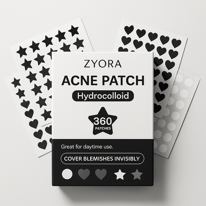 ZYORA Hydrocolloid Acne Patches – 360PCS Invisible Care